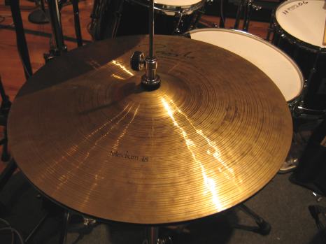 Paiste 18" Symphonic Medium cymbals as hi hats