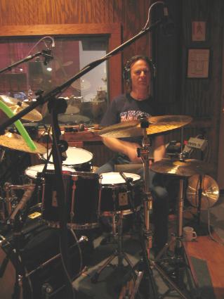 Drummer Kenny SOule at Old House Studio