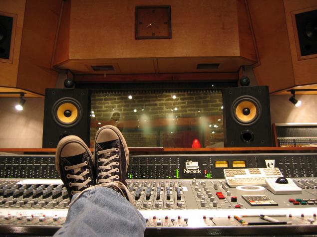 Chris' Chuck Taylors at Electrical Audio, Chicago